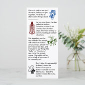 Selektive Mutismus zusammenbringen Boy Flat Card (Stehend Vorderseite)