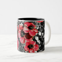 Selektive Schönheit - Tasse von Anemonen-Blüten