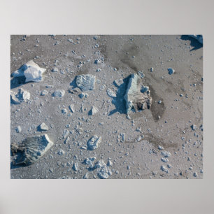 Selektiver Fokus von grauem Stein Poster