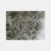 Selektiver Fokus von Schneeflocken Fleecedecke (Vorderseite (Horizontal))