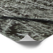 Selektiver Fokus von Schneeflocken Poster (Ecke)