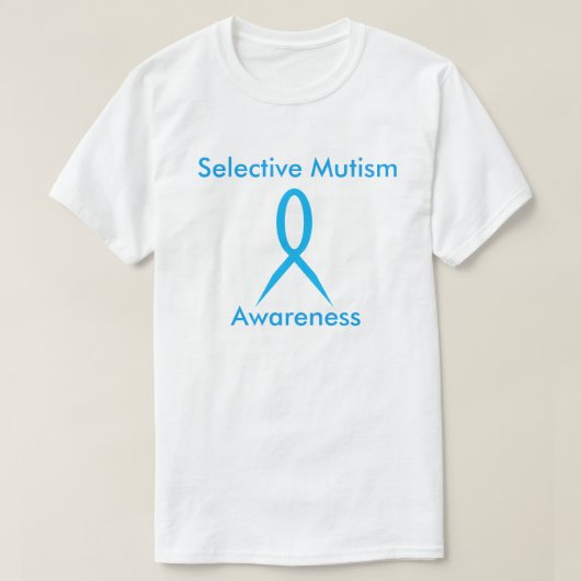 Selektiver Mutism Bewusstseins-Band-T - Shirt (Design vorne)
