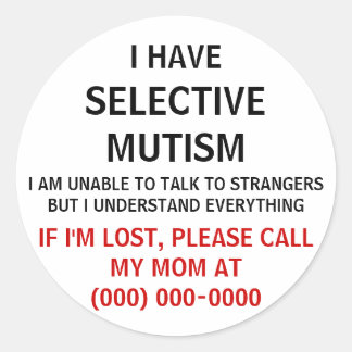 Selektiver Mutismus Lost Sticker