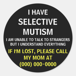 Selektiver Mutismus Lost Sticker