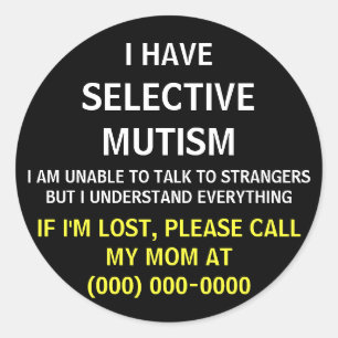 Selektiver Mutismus Lost Sticker