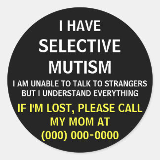 Selektiver Mutismus Lost Sticker