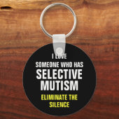 Selektiver Mutismus-Schlüsselanhänger Schlüsselanhänger (Vorderseite)