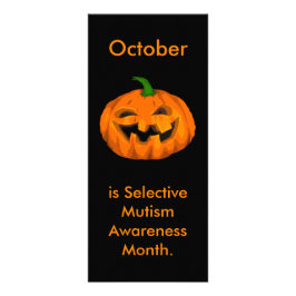 Selektiver Mutismus Sensibilisierungsmonat Werbekarte