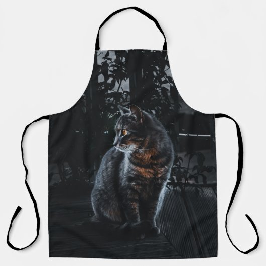 SELEKTIVER SCHWERPUNKT DER SILBERTABBY-KATZE SCHÜRZE (Vorderseite)