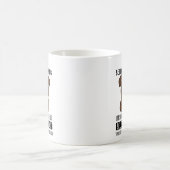 Selektives Hören – Grumpy Brown Dog Kaffee Humor Kaffeetasse (Mittel)
