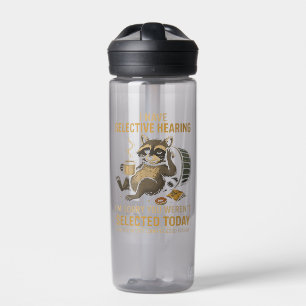 Selektives Hören Lustiger Waschbär Kaffee Trinkflasche