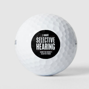 Selektives Hören Sorry Lustiger Spruch Humorvoll Golfball