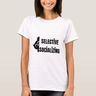 Selektives Vergesellschaften Katze - Sarkastischer T-Shirt