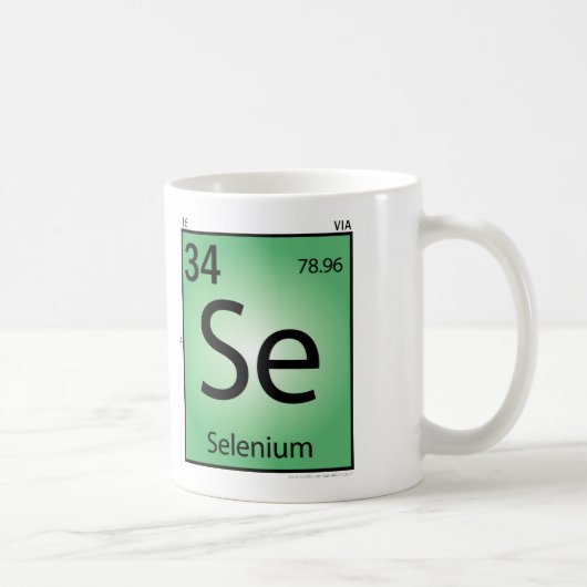 Selen- (Se)Element-Tasse Kaffeetasse (Rechts)