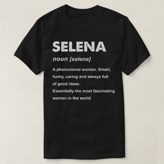 Selena Name T-Shirt (Design vorne)