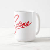 Selena Text-Tasse Kaffeetasse (VorderseiteRechts)