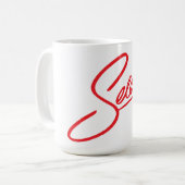 Selena Text-Tasse Kaffeetasse (Vorderseite Links)
