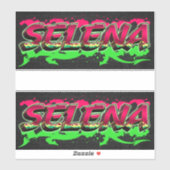 Selena Vorname Name Graffiti Aufkleber Sticker (Blatt)
