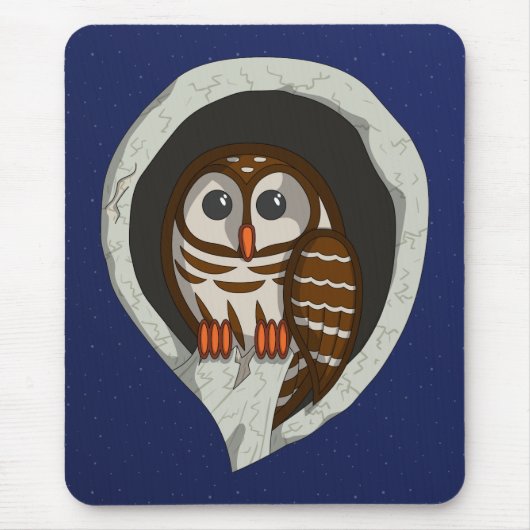 Selene die Eulenmauspad Mousepad (Vorne)