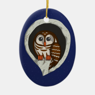 Selene die Eulenverzierung Keramik Ornament