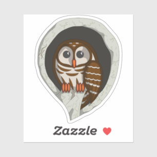 Selene die Owl Contour Sticker