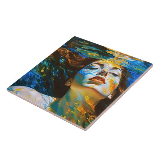 "Selene" - Frauen im Wasser Fliese (Seite)