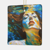 "Selene" - Frauen im Wasser Keramikornament (Links)