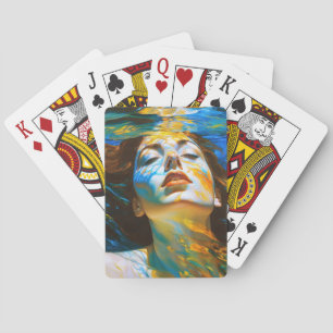 "Selene" - Frauen im Wasser Spielkarten