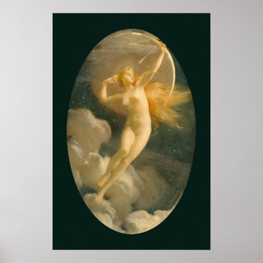 Selene, Göttin des Mondes | Jules Machard Poster (Vorne)
