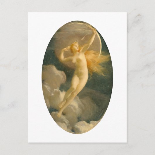 Selene, Göttin des Mondes | Jules Machard Postkarte (Vorderseite)