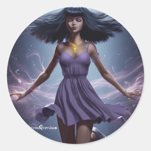 Selene The Magicia - Fantasy Sticker (Vorderseite)