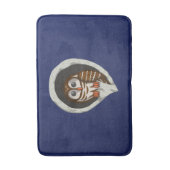 Selene the Owl Bath Mat Badematte (Vorderseite Vertikal)