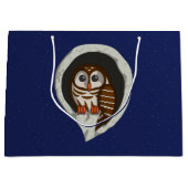 Selene the Owl Gift Bag Große Geschenktüte (Vorderseite)