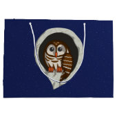 Selene the Owl Gift Bag Große Geschenktüte (Rückseite)