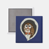 Selene the Owl Magnet (Vorderseite/Rückseite)