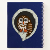 Selene the Owl Spiral Notebook Notizbuch (Rückseite)