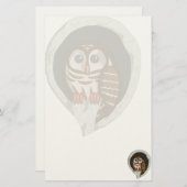 Selene the Owl Stationery Briefpapier (Vorne/Hinten)