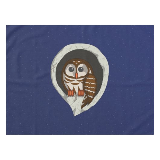 Selene the Owl Tablecloth Tischdecke (Vorderseite (Horizontal))