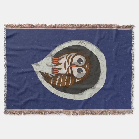 Selene the Owl Throw Blanket Decke (Vorderseite)