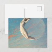 Selene von Albert Aublet 1880 Frauen und Mond Postkarte (Vorne/Hinten)