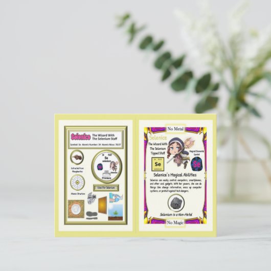 Selenice Wizard - Selenium Element Postkarte (Stehend Vorderseite)