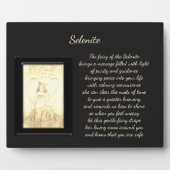 Selenite Crystal Fairy Fotoplatte (Vorderseite)