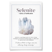 Selenite Crystal Meaning Poster (Vorne)