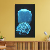 Selenite Form von Gypsum, einem fluoreszierenden M Leinwanddruck (Insitu (Wohnzimmer))