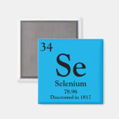 Selenium Periodic Table Magnet (Vorderseite/Rückseite)