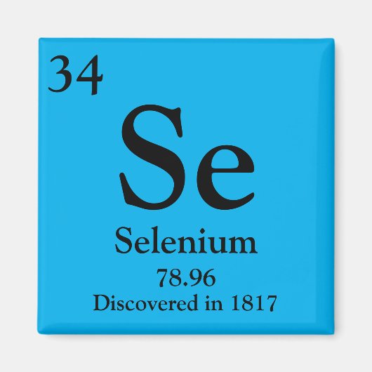 Selenium Periodic Table Magnet (Vorne)