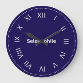 Selenophile Moon Lover Große Wanduhr (Vorderseite)