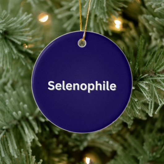 Selenophile Moon Lover Keramik Ornament (Baum)