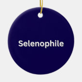 Selenophile Moon Lover Keramik Ornament (Vorne)