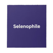 Selenophile Moon Lover Notizblock (Vorderseite)
